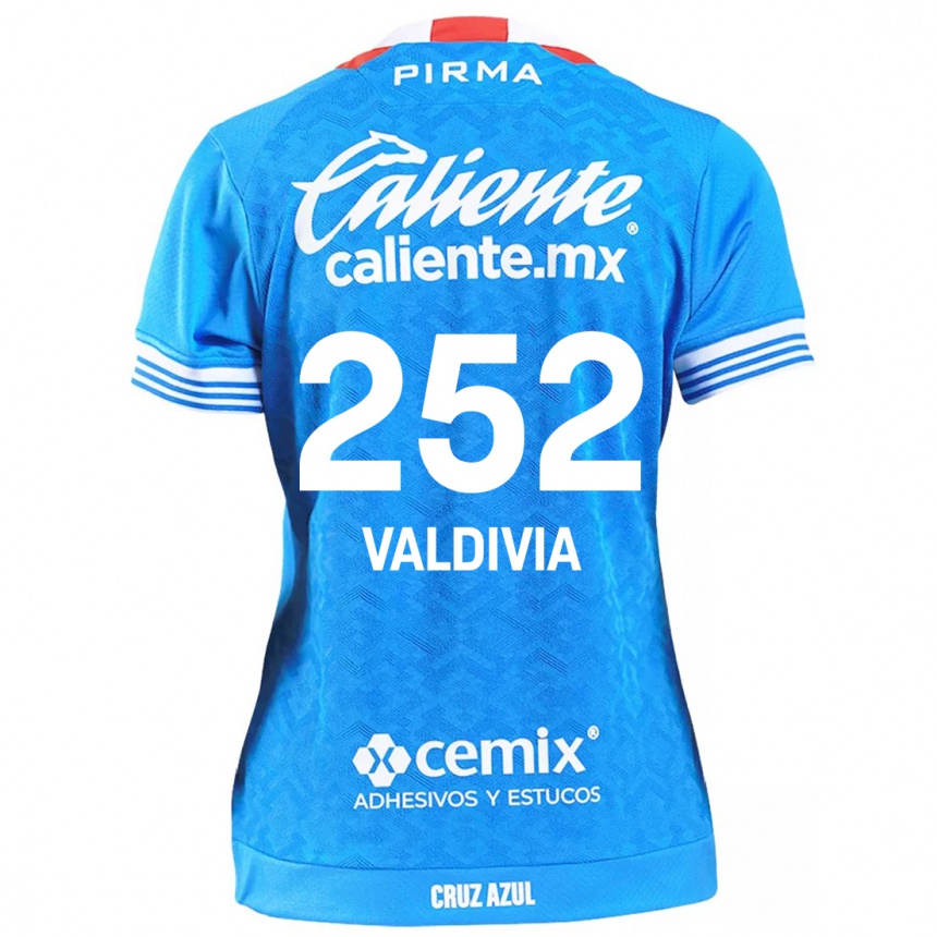 Enfant Football Maillot Christian Valdivia #252 Bleu Ciel Tenues Domicile 2024/25 Canada