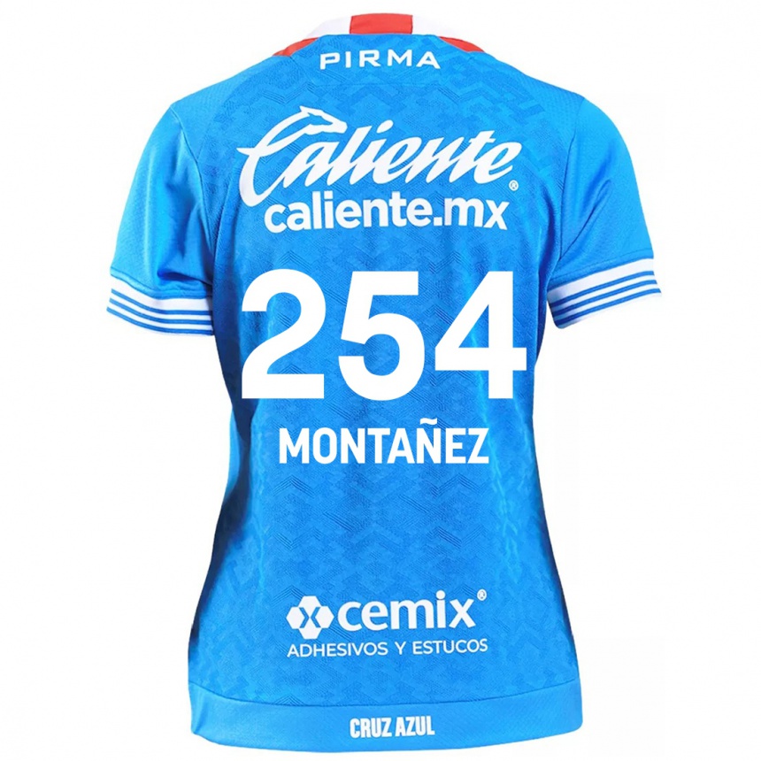 Kids Football Humberto Montañez #254 Sky Blue Home Jersey 2024/25 T-Shirt Canada