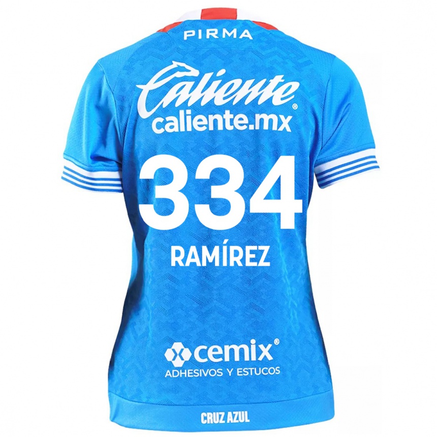 Kids Football Mauricio Ramírez #334 Sky Blue Home Jersey 2024/25 T-Shirt Canada