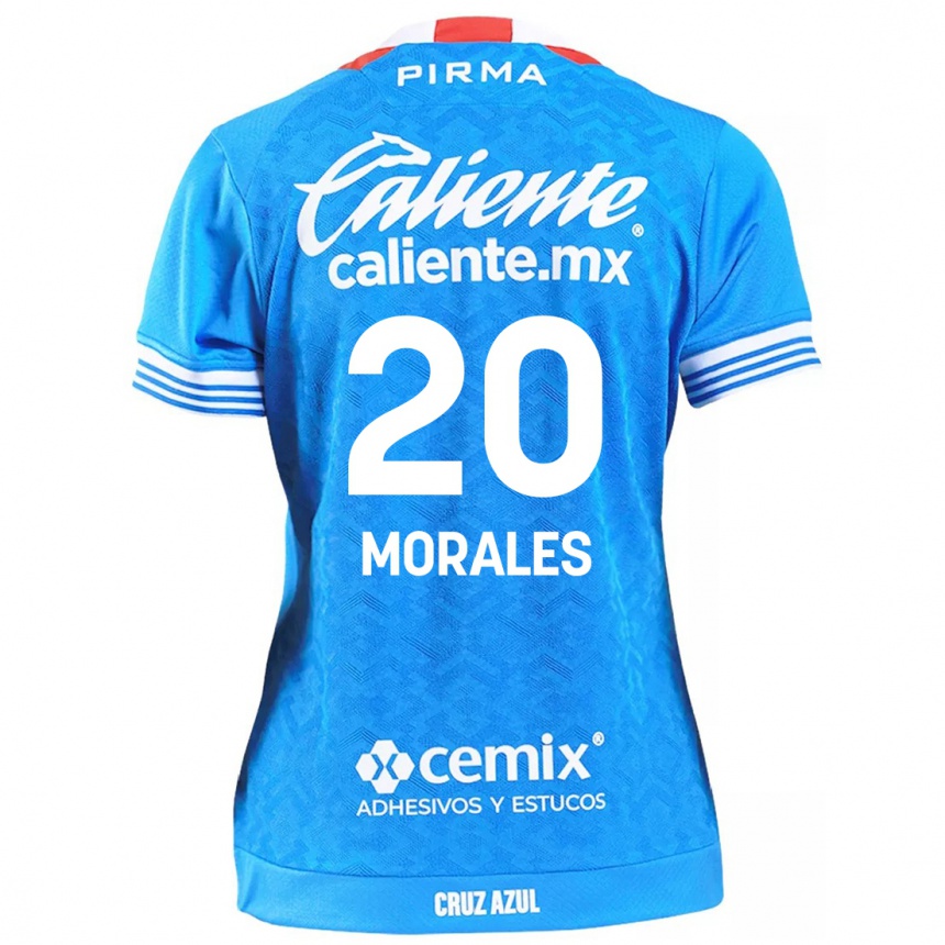 Enfant Football Maillot Iván Morales #20 Bleu Ciel Tenues Domicile 2024/25 Canada