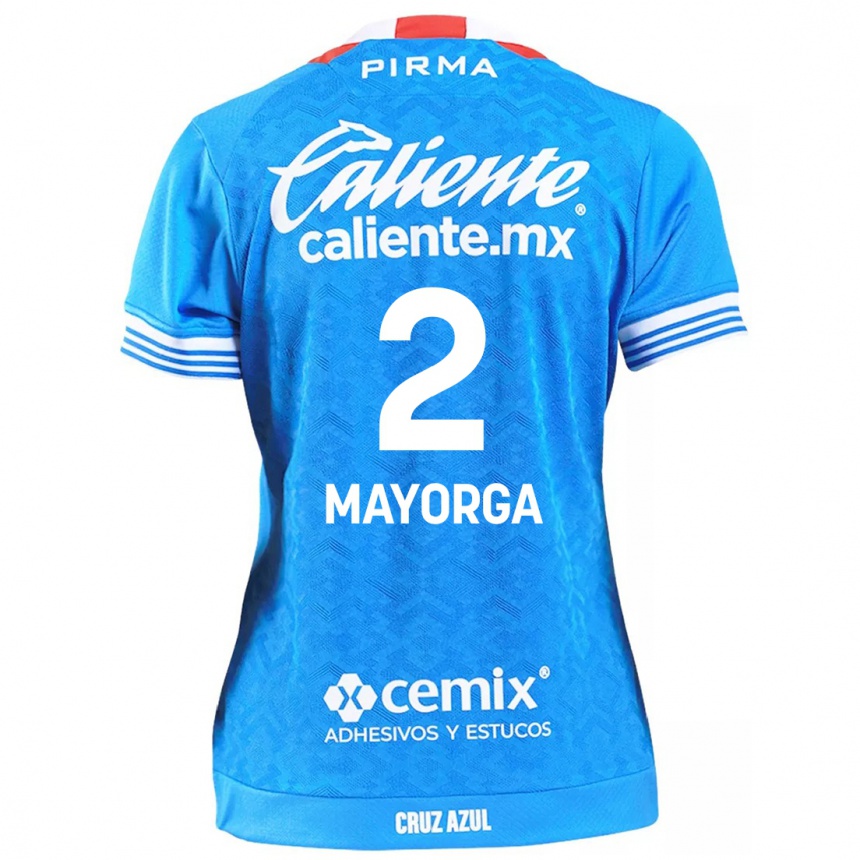 Kids Football Alejandro Mayorga #2 Sky Blue Home Jersey 2024/25 T-Shirt Canada