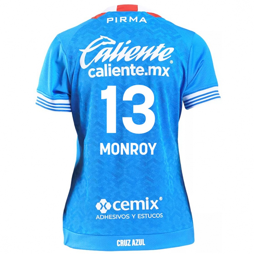 Enfant Football Maillot Daniela Monroy #13 Bleu Ciel Tenues Domicile 2024/25 Canada