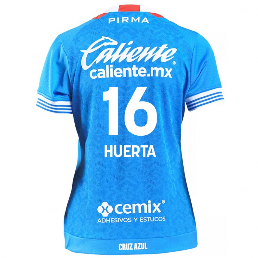 Kids Football Ana Gabriela Huerta #16 Sky Blue Home Jersey 2024/25 T-Shirt Canada