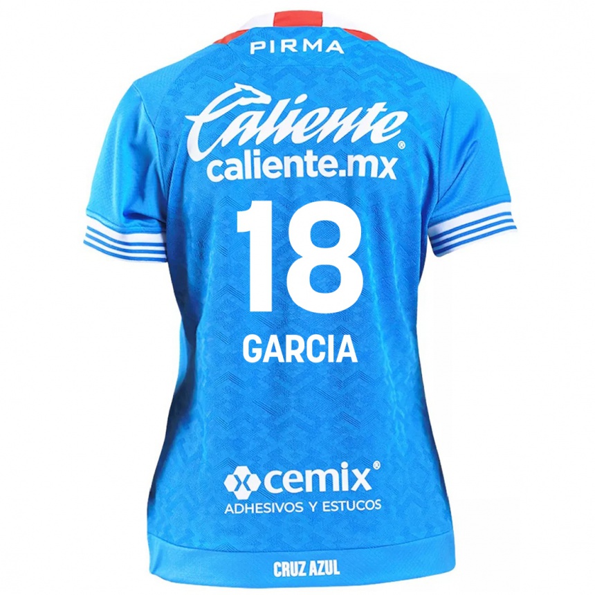 Enfant Football Maillot Diana Garcia #18 Bleu Ciel Tenues Domicile 2024/25 Canada