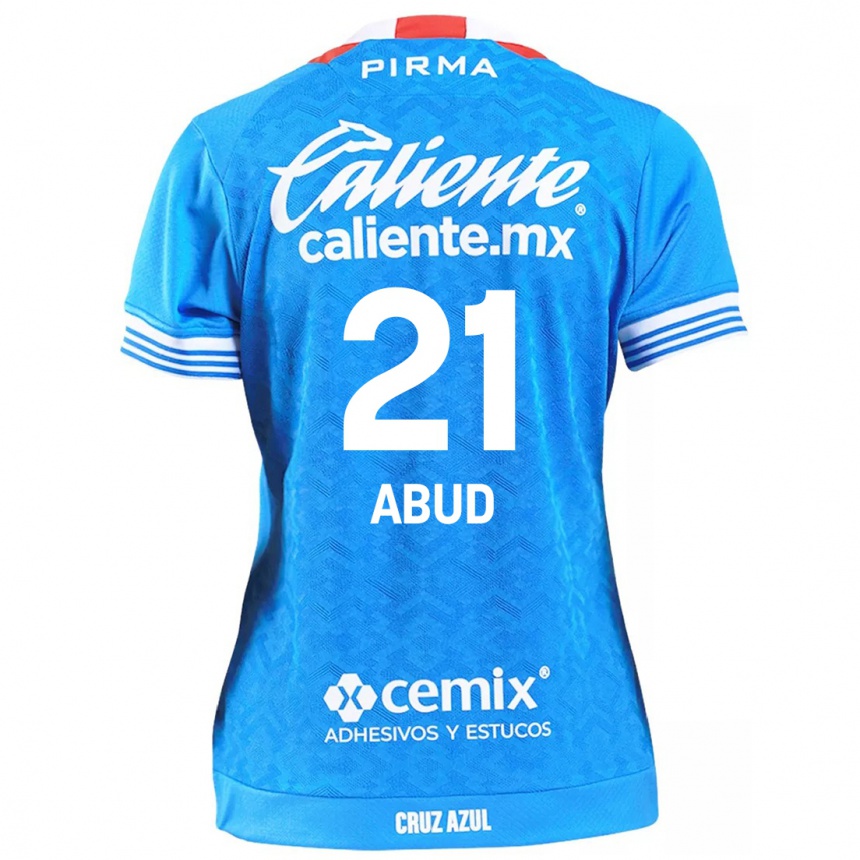 Kids Football Karime Abud #21 Sky Blue Home Jersey 2024/25 T-Shirt Canada