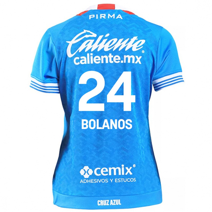 Kids Football Jatziry Bolanos #24 Sky Blue Home Jersey 2024/25 T-Shirt Canada