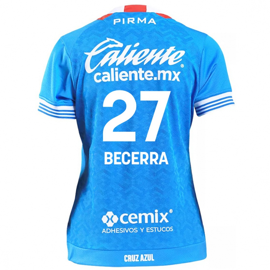 Enfant Football Maillot Ana Becerra #27 Bleu Ciel Tenues Domicile 2024/25 Canada