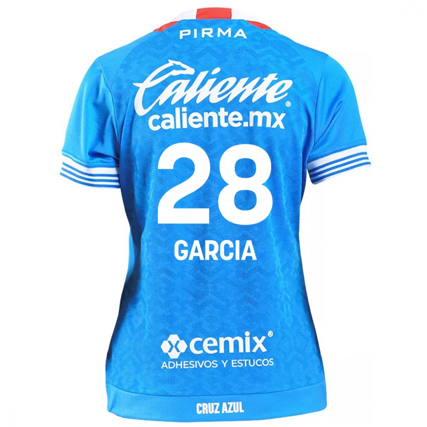 Kids Football Ana Garcia #28 Sky Blue Home Jersey 2024/25 T-Shirt Canada