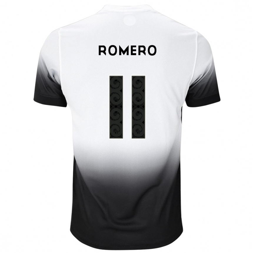 Kids Football Angel Romero #11 White Black Home Jersey 2024/25 T-Shirt Canada