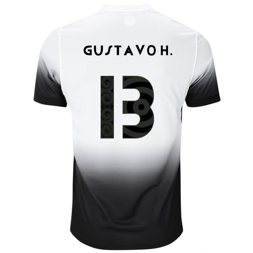 Enfant Football Maillot Gustavo Henrique #13 Blanc Noir Tenues Domicile 2024/25 Canada