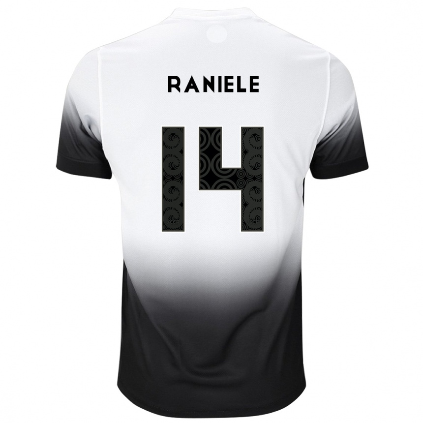 Kids Football Raniele #14 White Black Home Jersey 2024/25 T-Shirt Canada