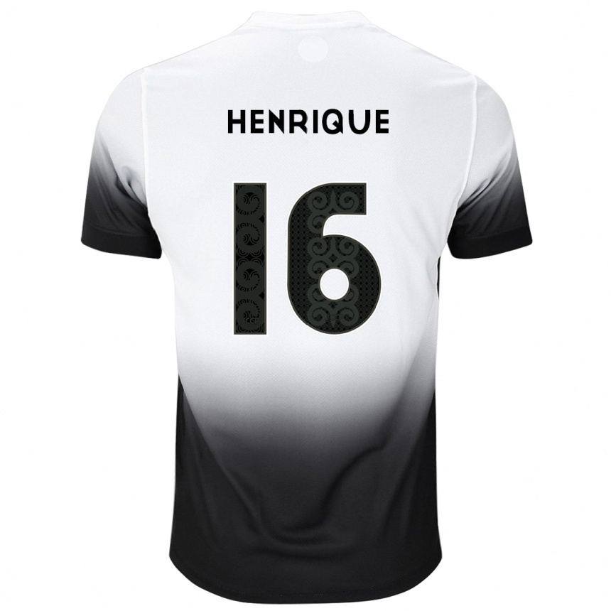 Enfant Football Maillot Pedro Henrique #16 Blanc Noir Tenues Domicile 2024/25 Canada