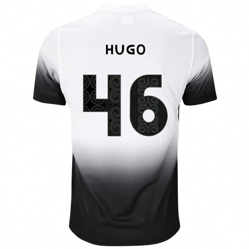 Kids Football Hugo #46 White Black Home Jersey 2024/25 T-Shirt Canada