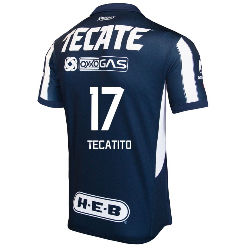 Enfant Football Maillot Tecatito #17 Bleu Rouge Blanc Tenues Domicile 2024/25 Canada