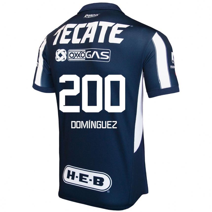 Enfant Football Maillot Joel Domínguez #200 Bleu Rouge Blanc Tenues Domicile 2024/25 Canada