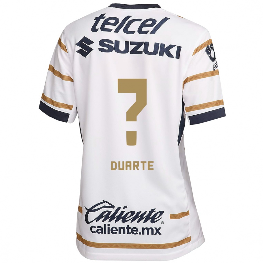 Kids Football Rubén Duarte #0 White Obsidian Home Jersey 2024/25 T-Shirt Canada