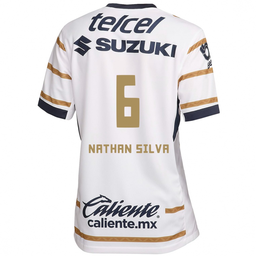 Enfant Football Maillot Nathan Silva #6 Obsidienne Blanche Tenues Domicile 2024/25 Canada