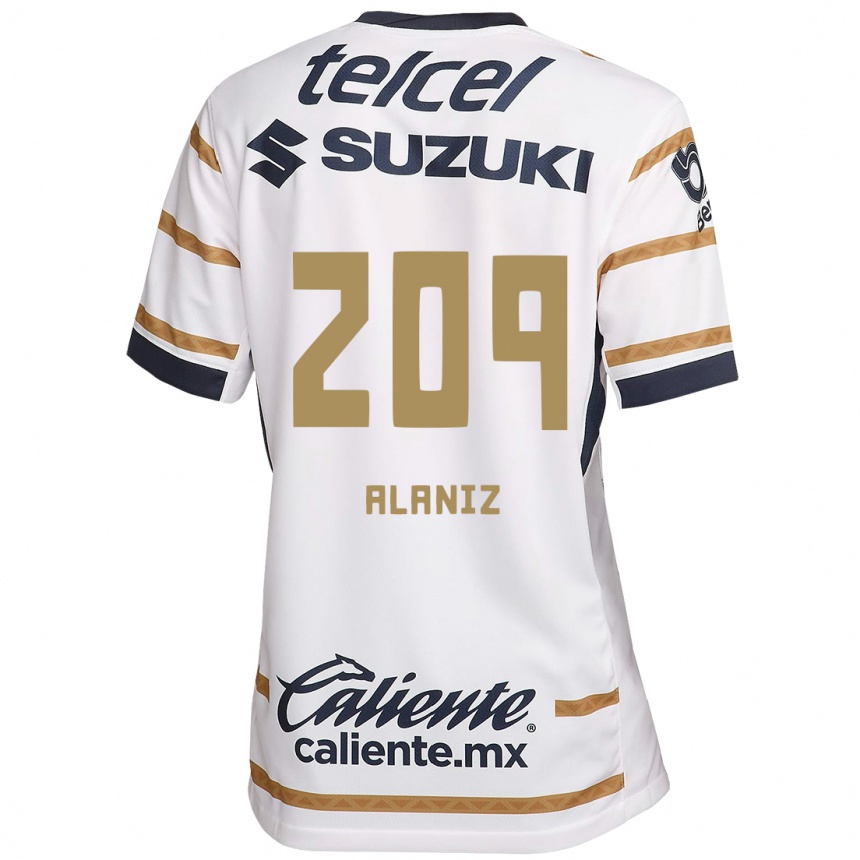 Enfant Football Maillot Jorge Alaniz #209 Obsidienne Blanche Tenues Domicile 2024/25 Canada