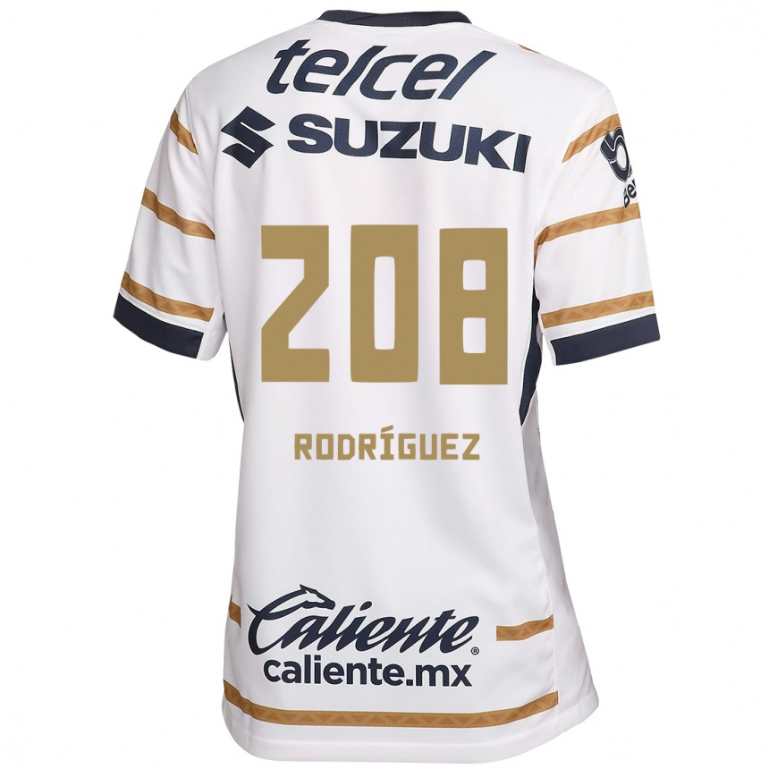 Enfant Football Maillot Gael Rodríguez #208 Obsidienne Blanche Tenues Domicile 2024/25 Canada