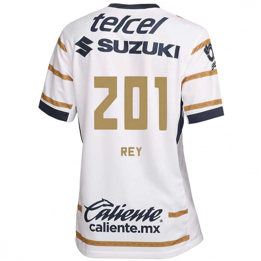 Enfant Football Maillot Santiago Rey #201 Obsidienne Blanche Tenues Domicile 2024/25 Canada