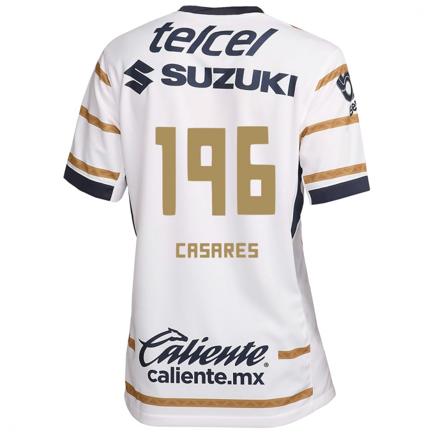 Enfant Football Maillot Mateo Casares #196 Obsidienne Blanche Tenues Domicile 2024/25 Canada