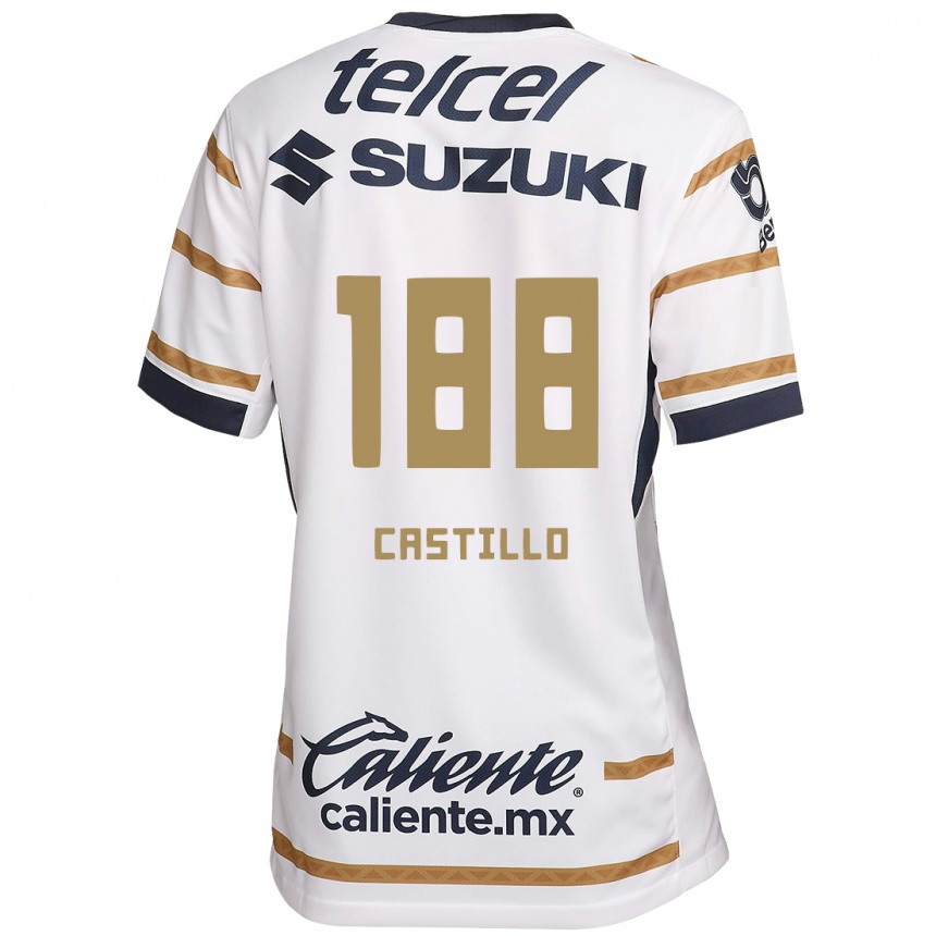 Kids Football Christian Castillo #188 White Obsidian Home Jersey 2024/25 T-Shirt Canada