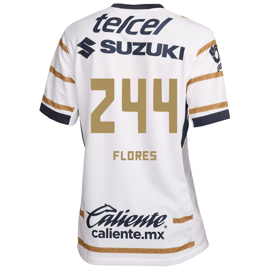 Enfant Football Maillot Jonathan Flores #244 Obsidienne Blanche Tenues Domicile 2024/25 Canada