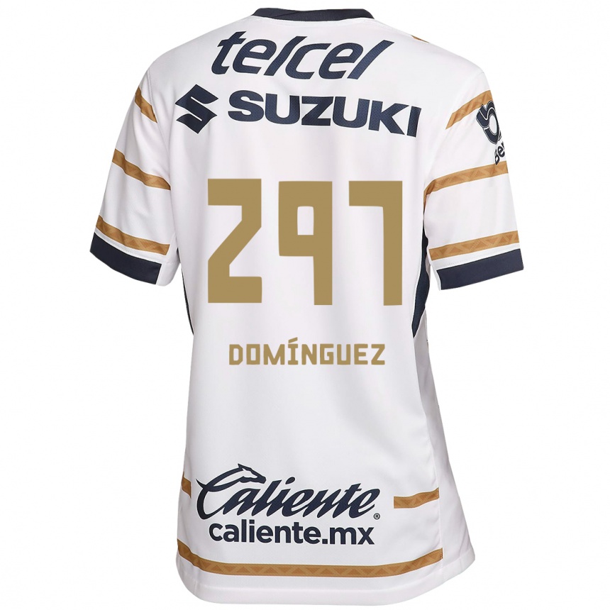 Enfant Football Maillot Julio Domínguez #297 Obsidienne Blanche Tenues Domicile 2024/25 Canada