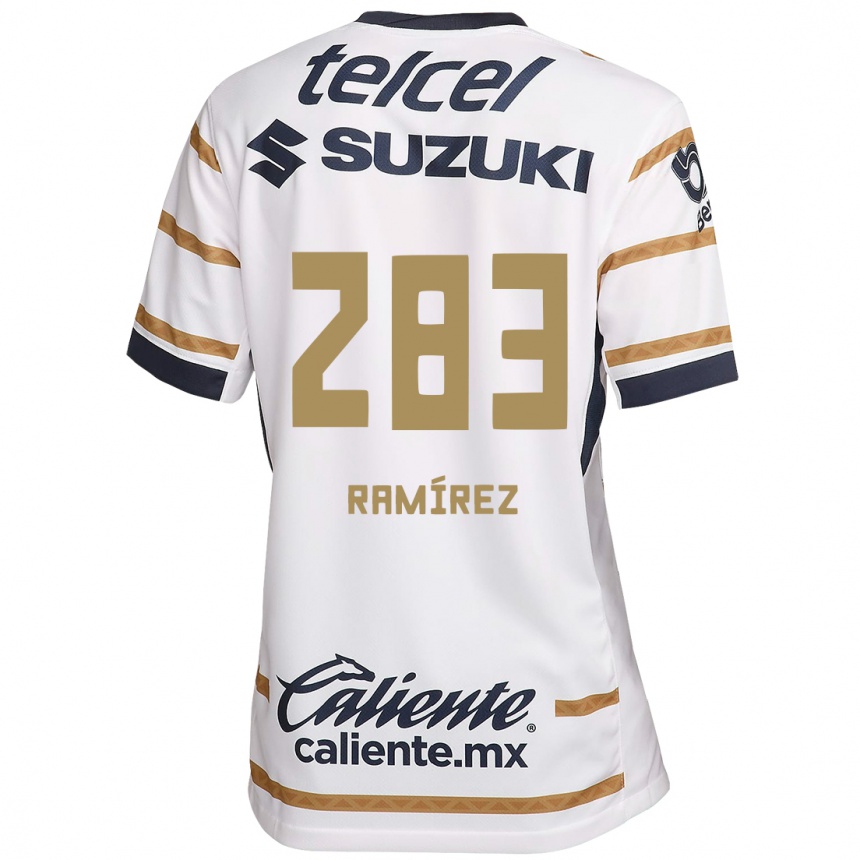 Enfant Football Maillot Dennis Ramírez #283 Obsidienne Blanche Tenues Domicile 2024/25 Canada