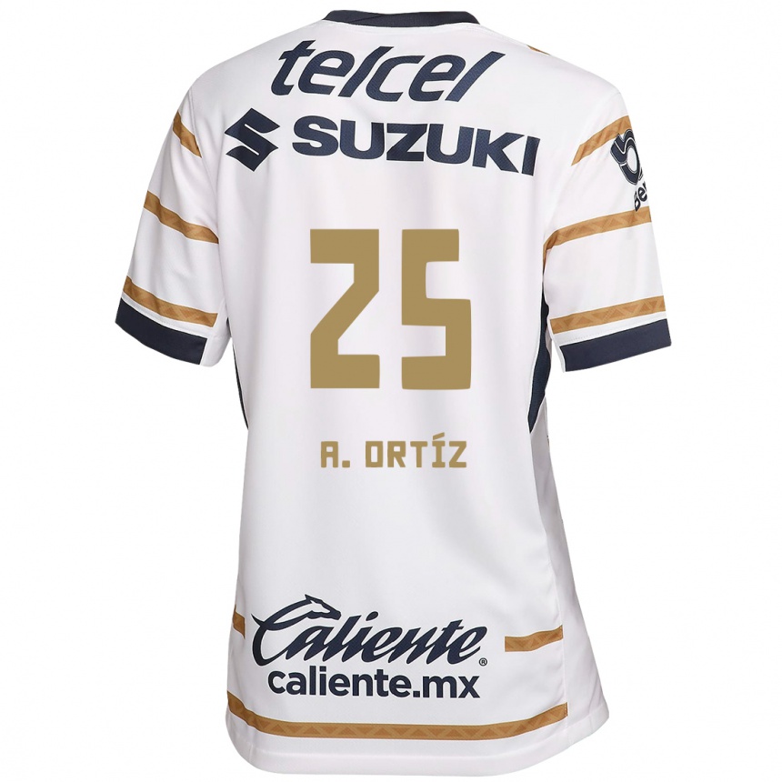 Kids Football Arturo Ortiz #25 White Obsidian Home Jersey 2024/25 T-Shirt Canada