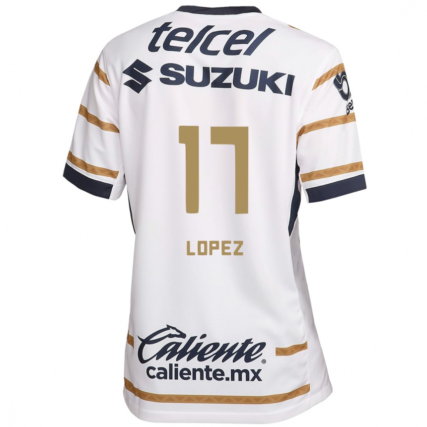 Enfant Football Maillot Leonel Lopez #17 Obsidienne Blanche Tenues Domicile 2024/25 Canada