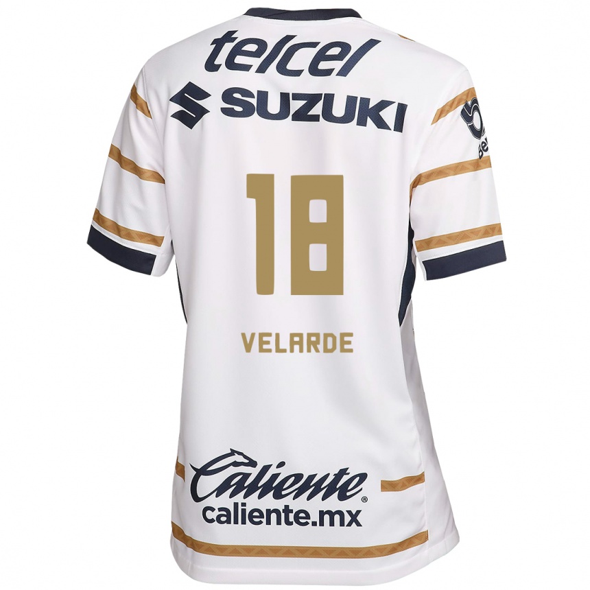 Enfant Football Maillot Efrain Velarde #18 Obsidienne Blanche Tenues Domicile 2024/25 Canada