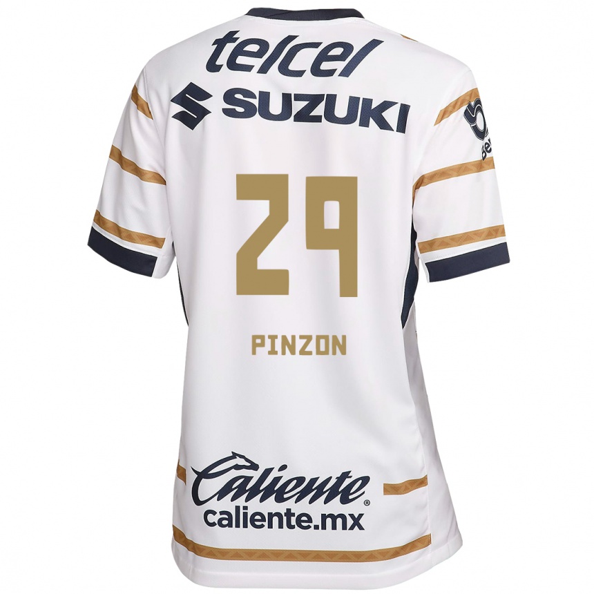 Enfant Football Maillot Liceth Pinzon #29 Obsidienne Blanche Tenues Domicile 2024/25 Canada