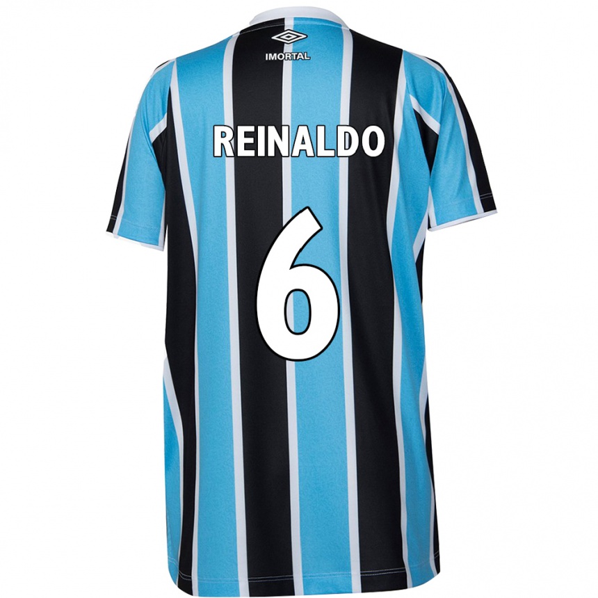 Kids Football Reinaldo #6 Blue Black White Home Jersey 2024/25 T-Shirt Canada