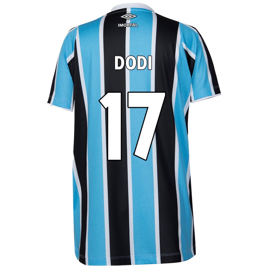 Enfant Football Maillot Dodi #17 Bleu Noir Blanc Tenues Domicile 2024/25 Canada