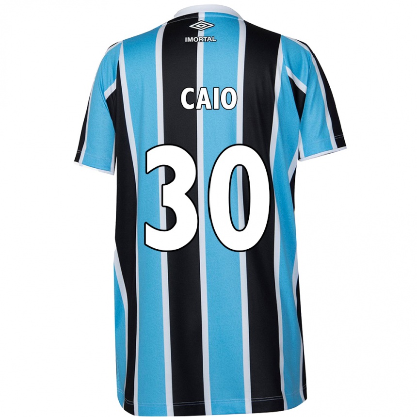 Enfant Football Maillot Rodrigo Caio #30 Bleu Noir Blanc Tenues Domicile 2024/25 Canada