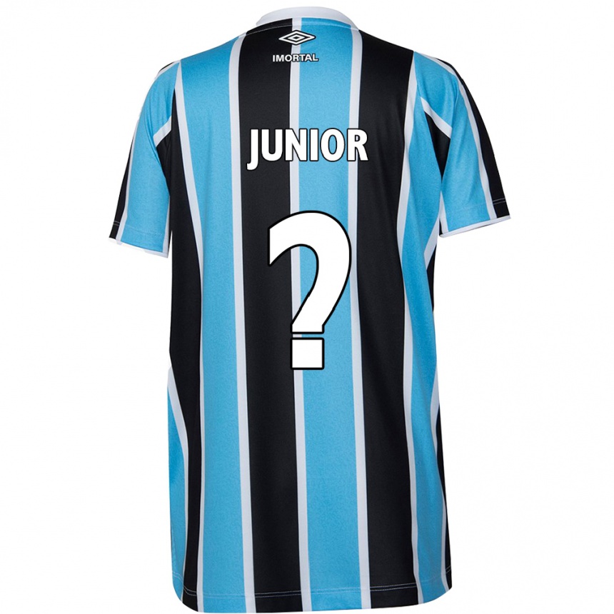 Enfant Football Maillot Artur Junior #0 Bleu Noir Blanc Tenues Domicile 2024/25 Canada