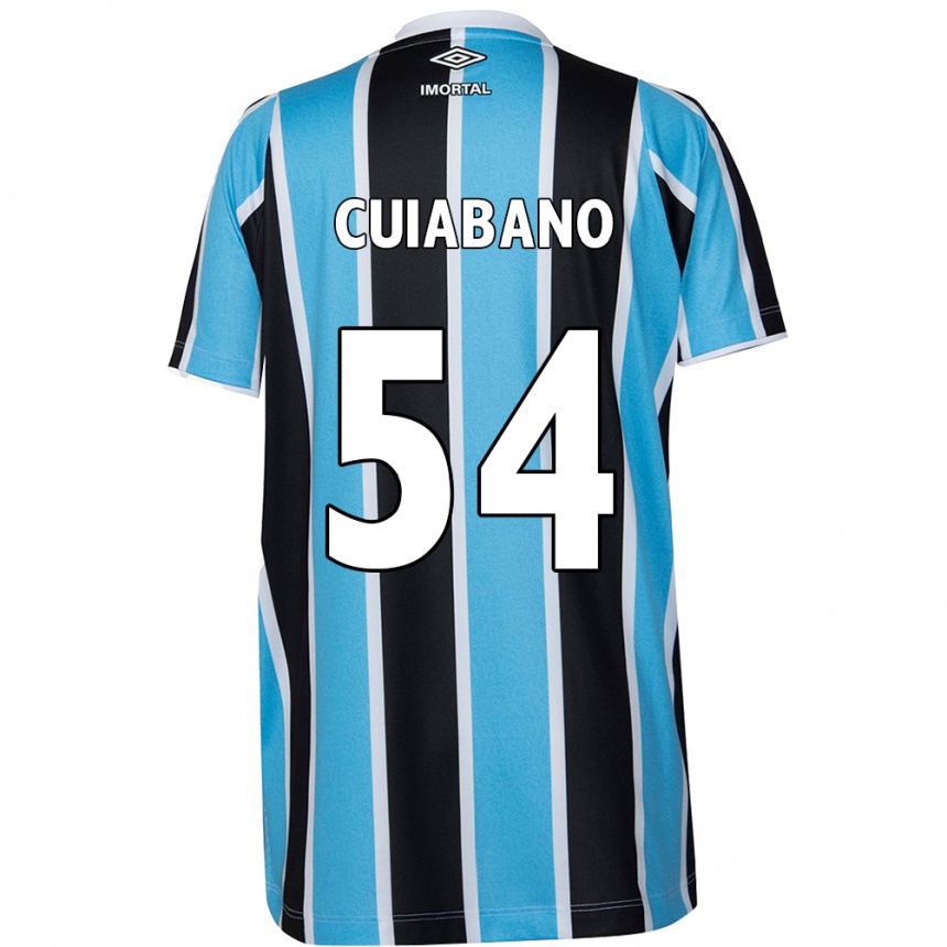 Enfant Football Maillot Cuiabano #54 Bleu Noir Blanc Tenues Domicile 2024/25 Canada