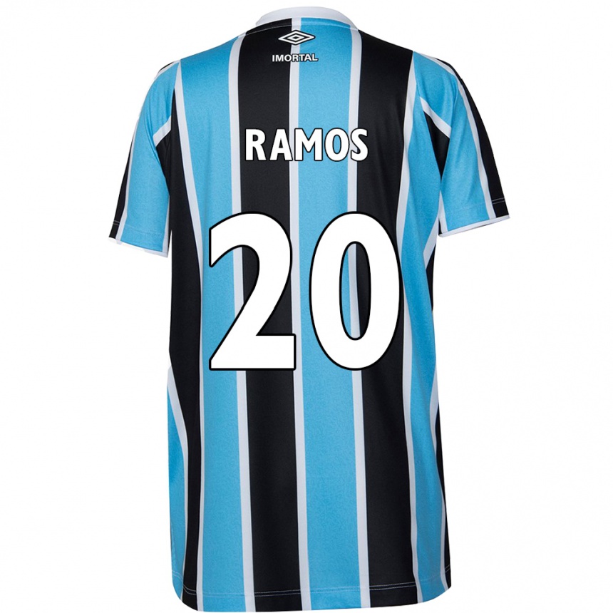 Enfant Football Maillot Mónica Ramos #20 Bleu Noir Blanc Tenues Domicile 2024/25 Canada