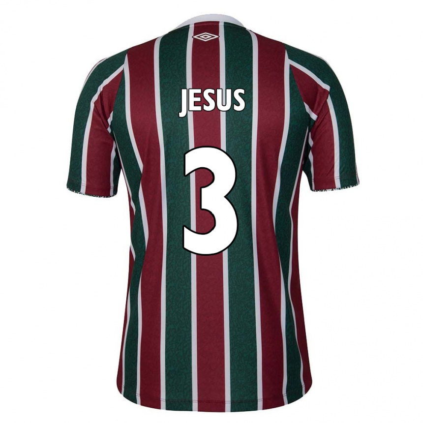 Enfant Football Maillot Alexandre Jesus #3 Vert Marron Blanc Tenues Domicile 2024/25 Canada