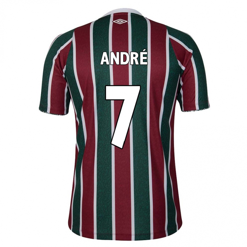 Kids Football André #7 Green Maroon White Home Jersey 2024/25 T-Shirt Canada