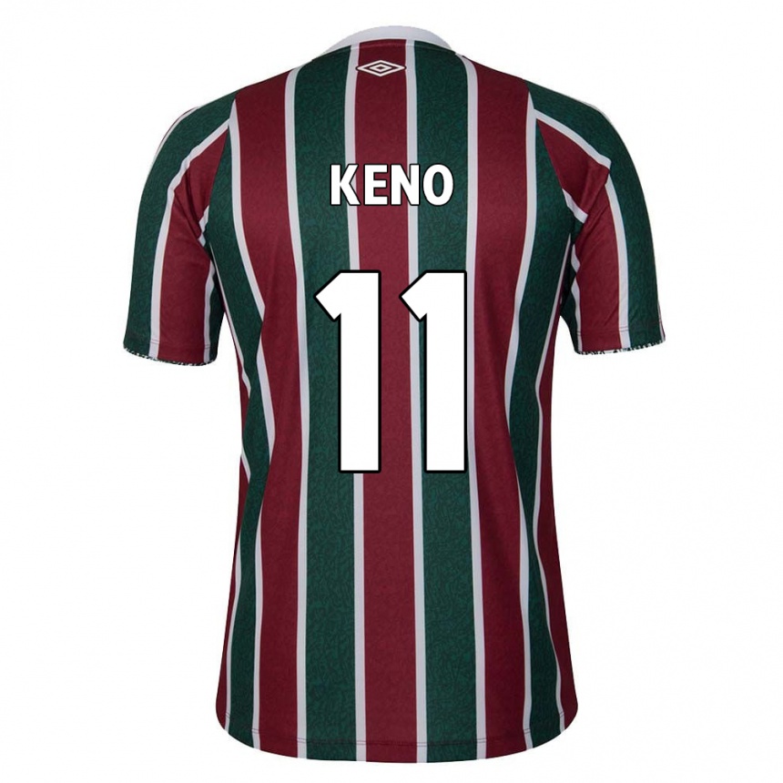 Enfant Football Maillot Keno #11 Vert Marron Blanc Tenues Domicile 2024/25 Canada