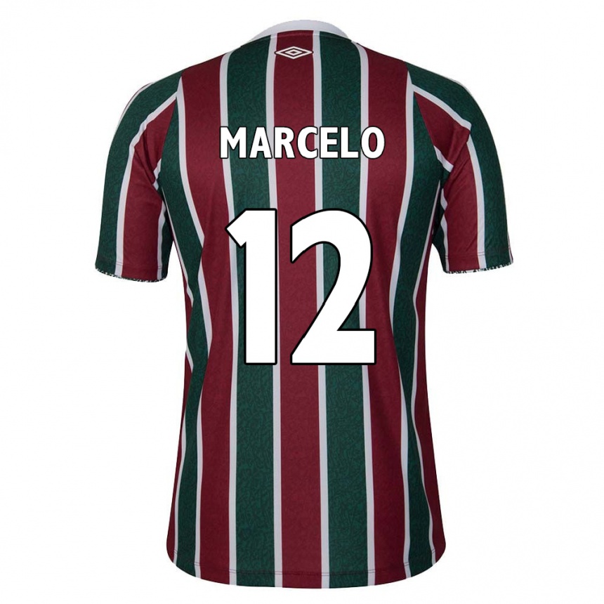 Enfant Football Maillot Marcelo #12 Vert Marron Blanc Tenues Domicile 2024/25 Canada