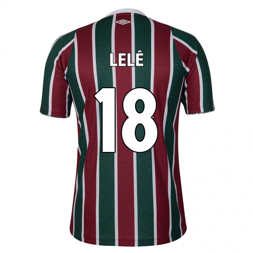 Kids Football Lelê #18 Green Maroon White Home Jersey 2024/25 T-Shirt Canada