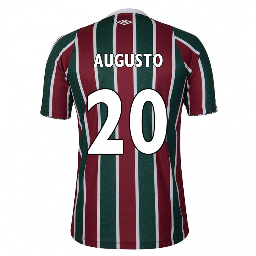 Kids Football Renato Augusto #20 Green Maroon White Home Jersey 2024/25 T-Shirt Canada