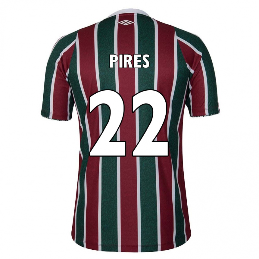 Kids Football Gabriel Pires #22 Green Maroon White Home Jersey 2024/25 T-Shirt Canada