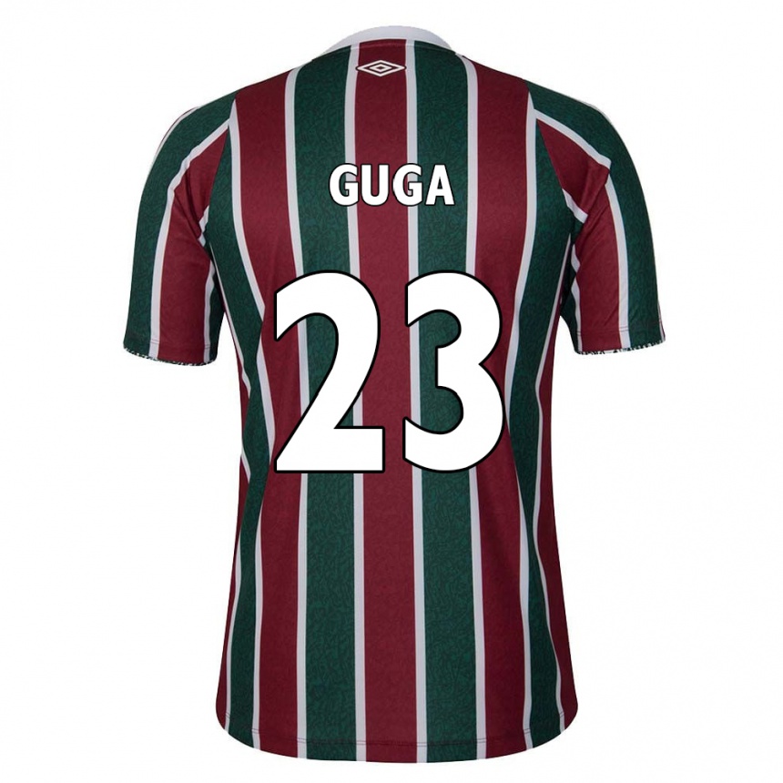 Kids Football Guga #23 Green Maroon White Home Jersey 2024/25 T-Shirt Canada