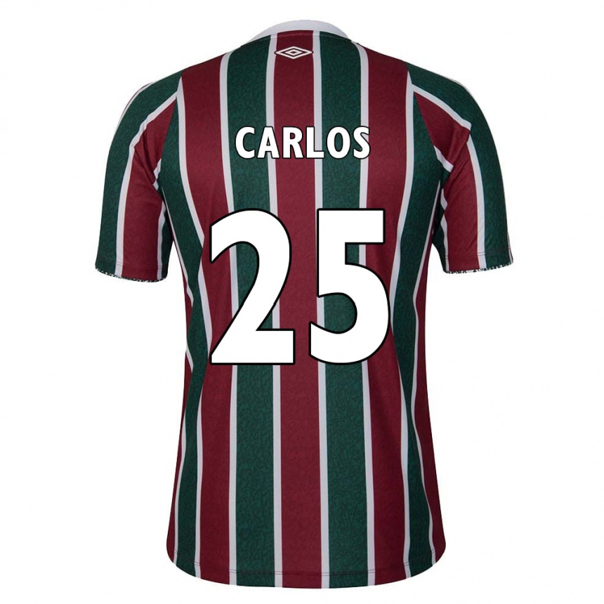 Kids Football Antônio Carlos #25 Green Maroon White Home Jersey 2024/25 T-Shirt Canada