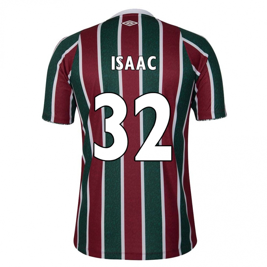 Kids Football Isaac #32 Green Maroon White Home Jersey 2024/25 T-Shirt Canada