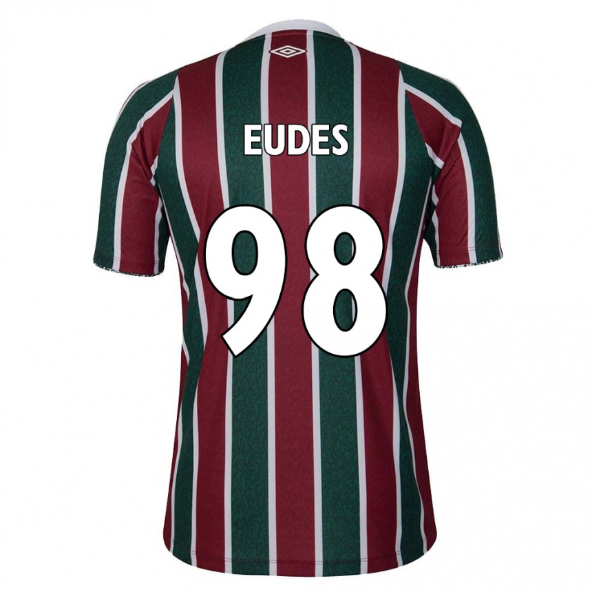 Kids Football Vitor Eudes #98 Green Maroon White Home Jersey 2024/25 T-Shirt Canada